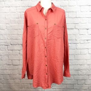 Free People Love Her Madly Button Down Top